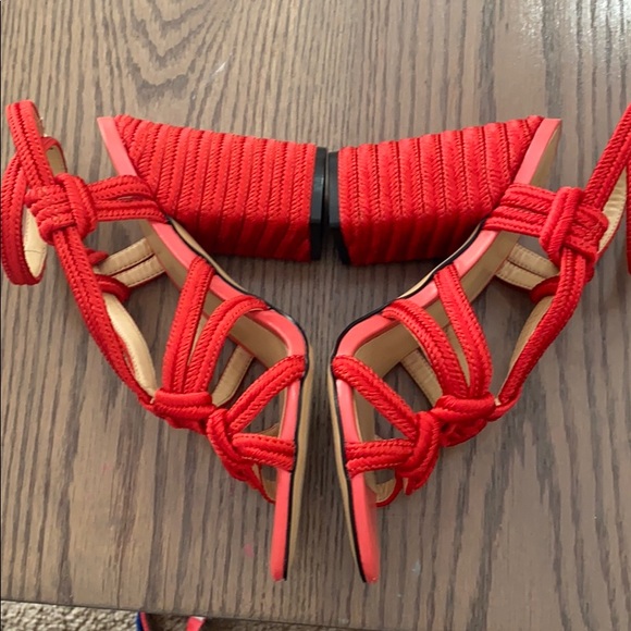 ANTHROPOLOGIE CAbi Bright Rope Sandals - Picture 3 of 6